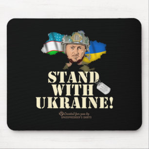 Ukraine Uzbekistan Volodymyr Zelenskyy Stand With Mouse Pad