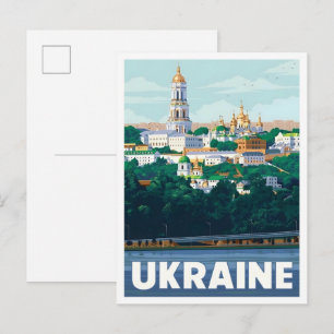 Ukraine Vintage Art Travel Postcard