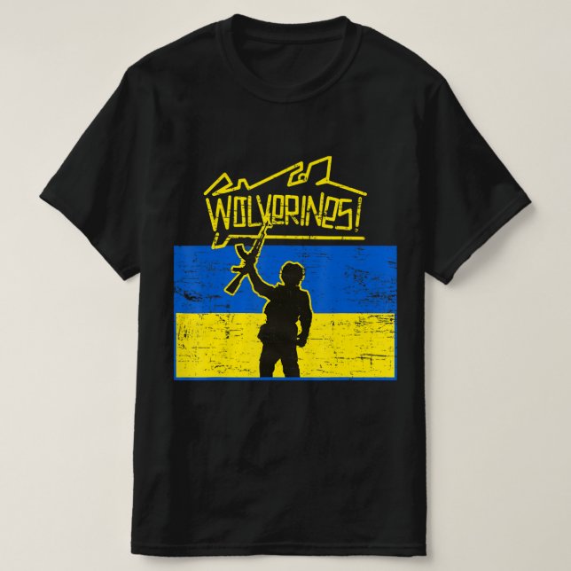 Ukraine  Wolverines  T-Shirt (Design Front)
