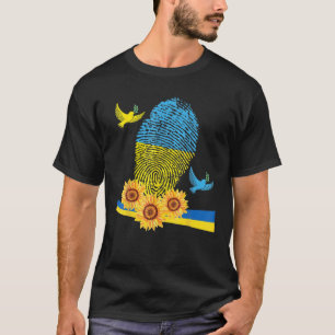 Ukraine Yellow And Blue Ukraine Colours Peace Ukra T-Shirt