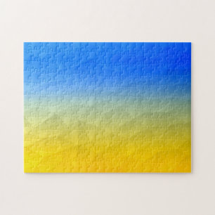 Ukraine yellow blue geometric mesh pattern jigsaw puzzle