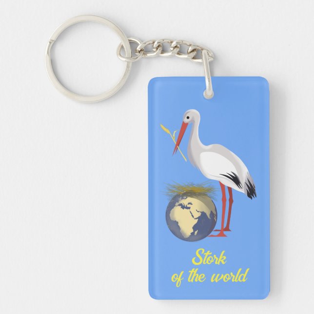 Ukraine " yellow blue" peace colourful  keychain (Front)