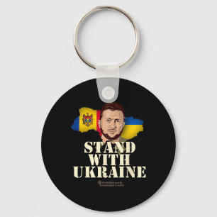 Ukraine Zelensky Flags Of Republic Of Moldova And Key Ring