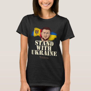 Ukraine Zelensky Flags Of Republic Of Moldova And T-Shirt