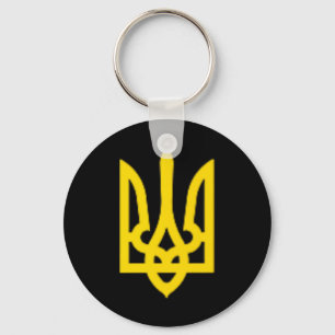 Ukraine Zelensky Ukrainian Trident Coat Of Arms Ze Key Ring