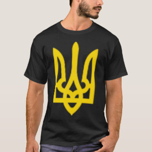 Ukraine Zelensky Ukrainian Trident Coat Of Arms Ze T-Shirt