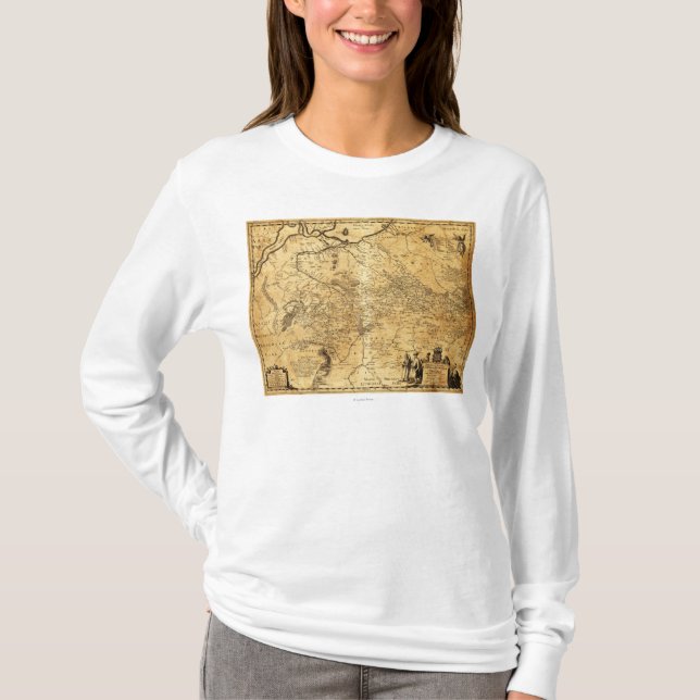 UkrainePanoramic MapUkraine T-Shirt (Front)