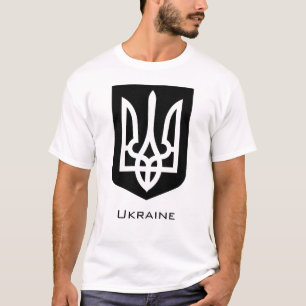 Ukraine's Tryzub Contemporary Graphic Emblem T-Shirt