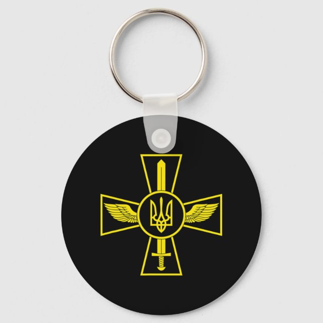 UKRAINIAN AIR FORCE EMBLEM UKRAINE ARMED FORCES UA KEY RING (Front)