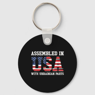 Ukrainian American Patriot Usa Grown Ukraine Us Fl Key Ring