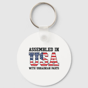 Ukrainian American Patriot Usa Grown Ukraine Us Fl Key Ring
