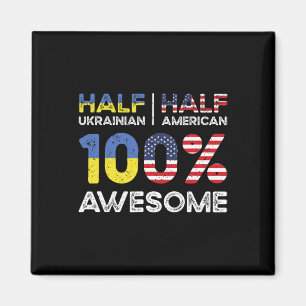 Ukrainian American Patriot Usa Grown Ukraine Us Fl Magnet