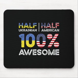 Ukrainian American Patriot Usa Grown Ukraine Us Fl Mouse Pad