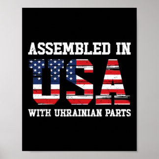 Ukrainian American Patriot Usa Grown Ukraine Us Fl Poster