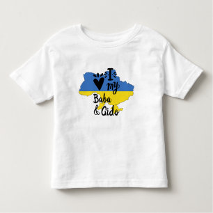 Ukrainian Baby  I Love My Baba Gido Clothing Toddler T-Shirt
