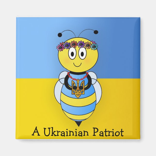Ukrainian Bee Series Magnet (Front)