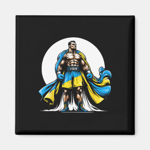 Ukrainian Boxer Patriotic Boxing Fighter Ukraine  Magnet