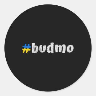 Ukrainian Budmo Funny Ukraine Traditional Greeting Classic Round Sticker