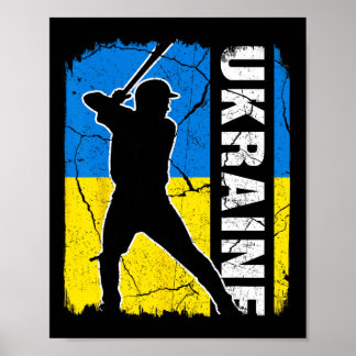 Ukrainian Bysebyll Player Ukraine Flag Bysebyll Fa Poster