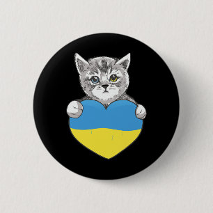 Ukrainian Cats Ukraine Shirt Ukraine Flag 6 Cm Round Badge