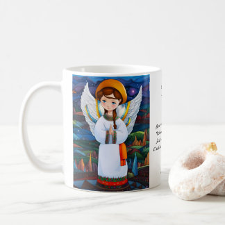 Ukrainian Christmas Angel Holiday -  Coffee Mug