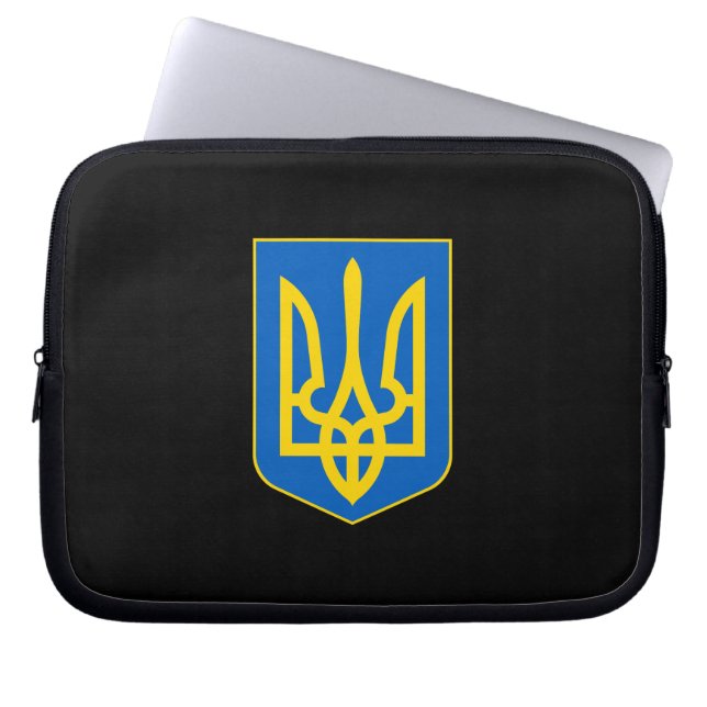 Ukrainian coat of arms laptop sleeve (Front)