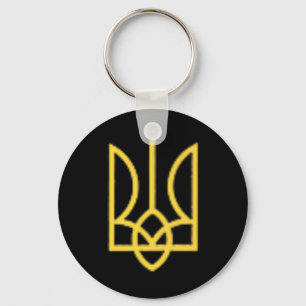Ukrainian Crest Trident Ukraine Tryzub Symbol Men Key Ring