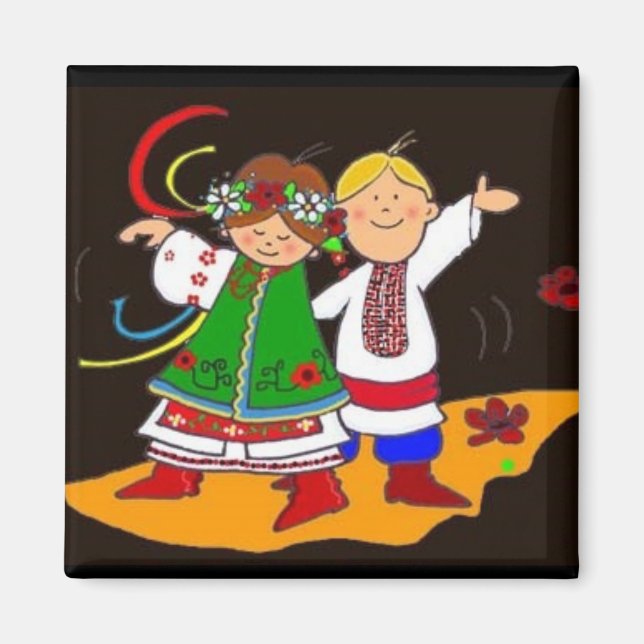 Ukrainian Dance Magnet (Front)