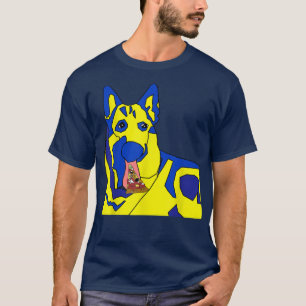 Ukrainian Dog Eating A Pizza T-Shirt