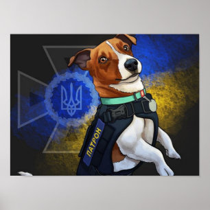 Ukrainian dog Patron Poster
