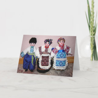 Ukrainian Dolls Card