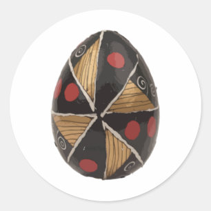 Ukrainian Easter Egg With Spiral Motifs Sticker 