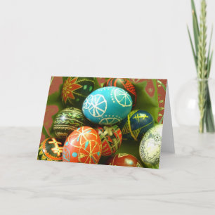 Ukrainian Easter Eggs Holiday Card