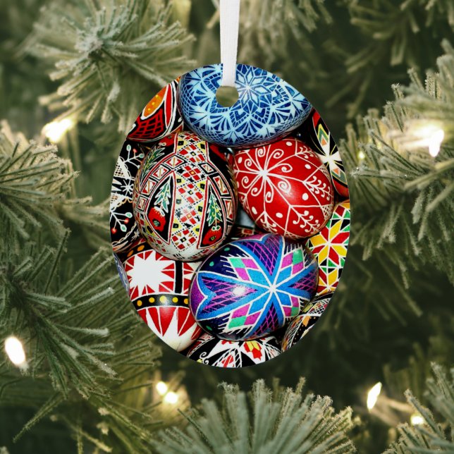 Ukrainian Easter Eggs Metal Tree Decoration (Insitu)