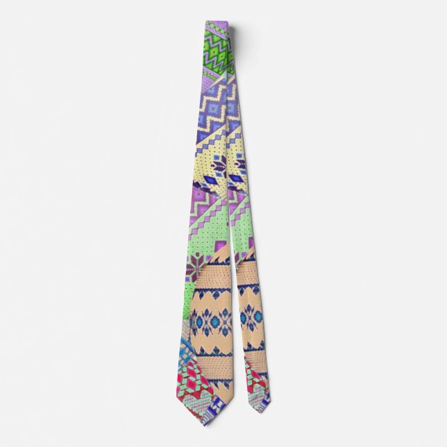 Ukrainian Easter Eggs (Pysanky) Design Necktie (Front)