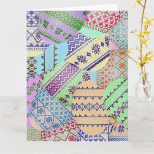  Ukrainian Easter Eggs (Pysanky) Greeting Card