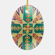 Ukrainian Egg Style Christmas Ornament