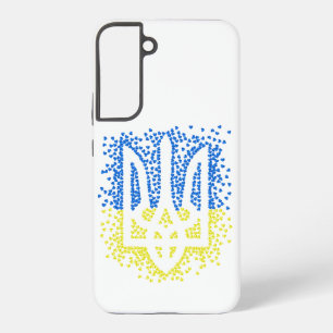 Ukrainian emblem trident tryzub scattering hearts samsung galaxy case