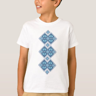Ukrainian embroidery blue vyshyvanka T-Shirt