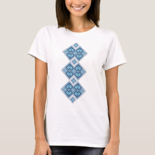 Ukrainian embroidery blue vyshyvanka T-Shirt