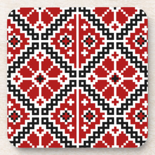 Ukrainian embroidery coaster