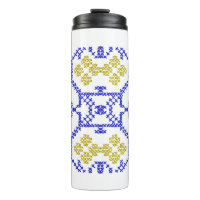 Ukrainian embroidery in the colours of the Ukrain