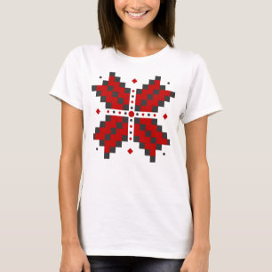 Ukrainian embroidery, red and black T-Shirt
