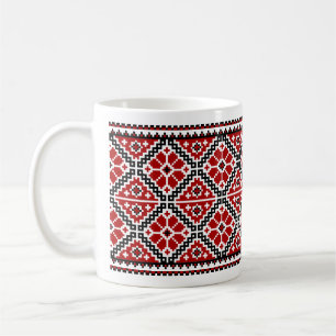 Ukrainian embroidery (vyshyvanka) mug
