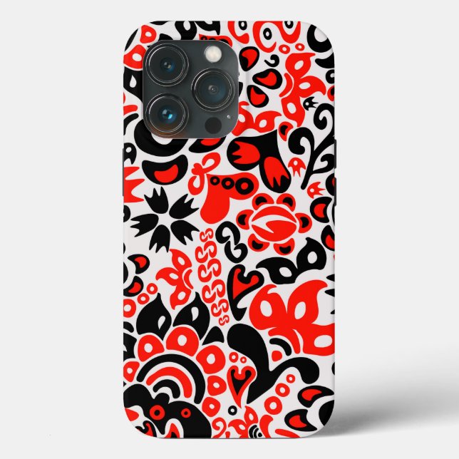 Ukrainian ethnic folk art floral pattern absrtact  Case-Mate iPhone case (Back)