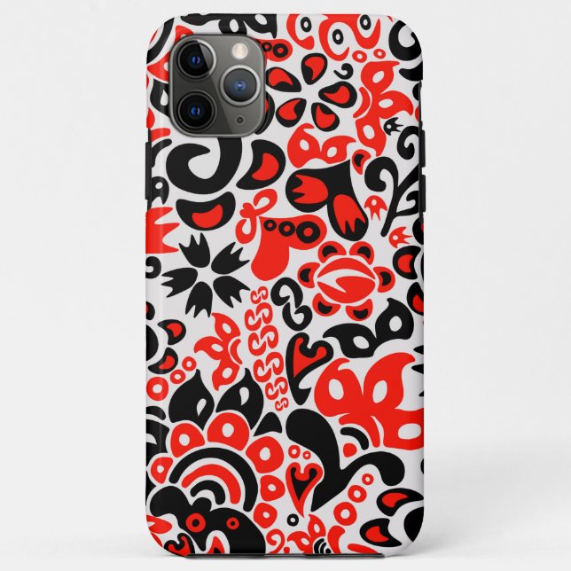 Ukrainian ethnic folk art floral pattern absrtact  Case-Mate iPhone case (Back)