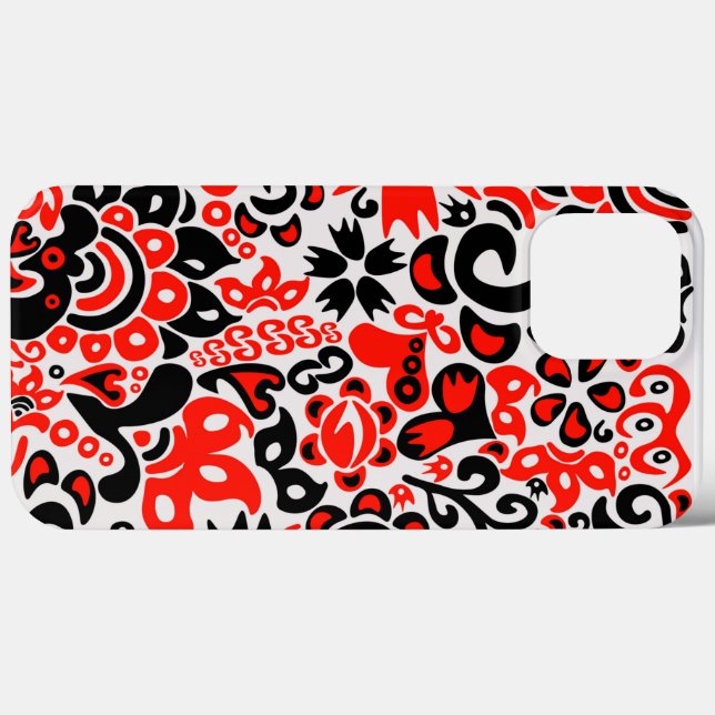 Ukrainian ethnic folk art floral pattern absrtact  Case-Mate iPhone case (Back (Horizontal))
