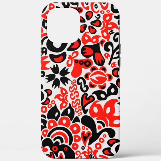 Ukrainian ethnic folk art floral pattern absrtact  Case-Mate iPhone case (Back)