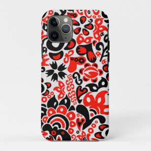 Ukrainian ethnic folk art floral pattern absrtact  iPhone 11 pro case