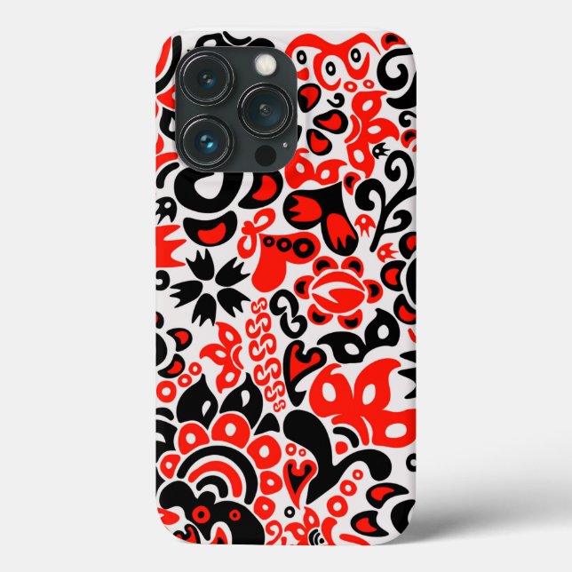 Ukrainian ethnic folk art floral pattern absrtact  Case-Mate iPhone case (Back)